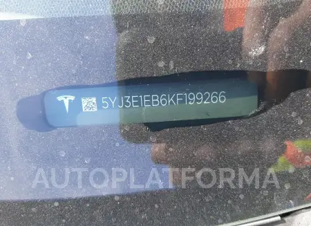 TESLA MODEL 3 2019 vin 5YJ3E1EB6KF199266 from auto auction Copart