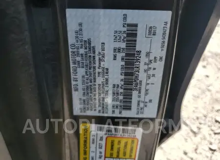 FORD FUSION SE 2020 vin 3FA6P0H73LR139248 from auto auction Copart