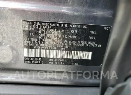 TOYOTA RAV4 LIMIT 2021 vin 4T3D6RFV0MU058568 from auto auction Copart