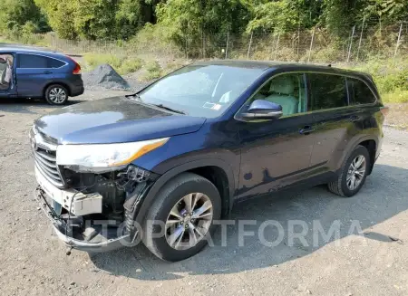 Toyota Highlander 2015 2015 vin 5TDBKRFH9FS142874 from auto auction Copart