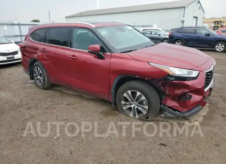 TOYOTA HIGHLANDER 2020 vin 5TDGZRBH8LS017691 from auto auction Copart