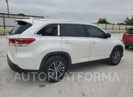 TOYOTA HIGHLANDER 2019 vin 5TDKZRFH3KS552219 from auto auction Copart