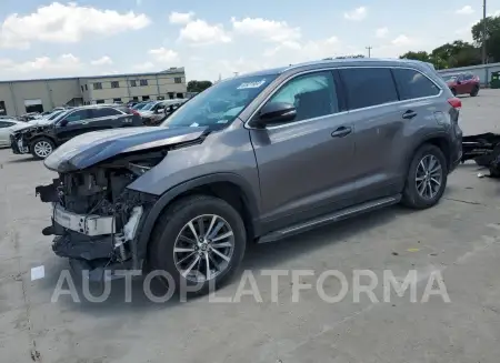 TOYOTA HIGHLANDER 2019 vin 5TDKZRFH3KS574687 from auto auction Copart