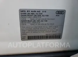 AUDI Q3 PREMIUM 2016 vin WA1EFCFS8GR015182 from auto auction Copart