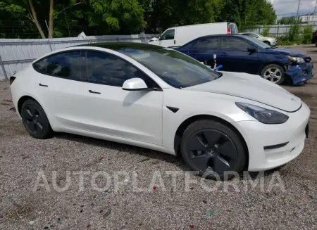 TESLA MODEL 3 2022 vin 5YJ3E1EB4NF197133 from auto auction Copart