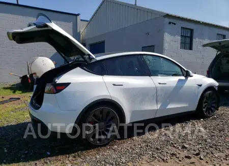 TESLA MODEL Y 2022 vin 7SAYGDEF4NF522385 from auto auction Copart