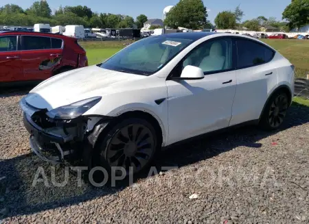 TESLA MODEL Y 2022 vin 7SAYGDEF4NF522385 from auto auction Copart