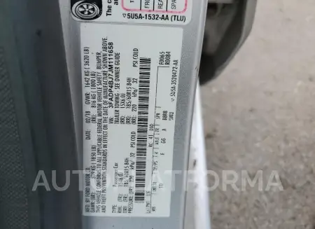 FORD FIESTA SE 2018 vin 3FADP4BJ7JM111658 from auto auction Copart