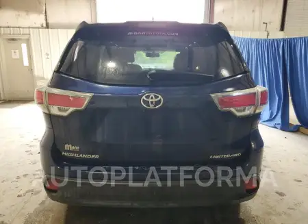 TOYOTA HIGHLANDER 2015 vin 5TDDKRFH5FS127216 from auto auction Copart