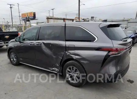 TOYOTA SIENNA XLE 2021 vin 5TDYRKEC0MS009100 from auto auction Copart