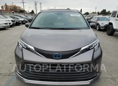 TOYOTA SIENNA XLE 2021 vin 5TDYRKEC0MS009100 from auto auction Copart