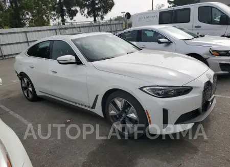 BMW I4 EDRIVE 2024 vin WBY73AW01RFS32215 from auto auction Copart