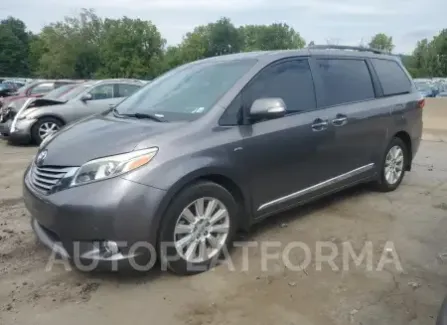 Toyota Sienna 2017 2017 vin 5TDDZ3DCXHS168220 from auto auction Copart