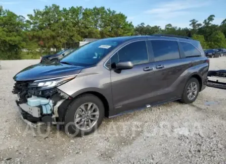 Toyota Sienna XLE 2021 2021 vin 5TDYRKEC1MS028108 from auto auction Copart