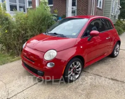 Fiat 500 2015 2015 vin 3C3CFFBR5FT624158 from auto auction Copart