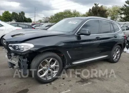 BMW X3 xDrive 2021 2021 vin 5UXTS1C00M9E10521 from auto auction Copart