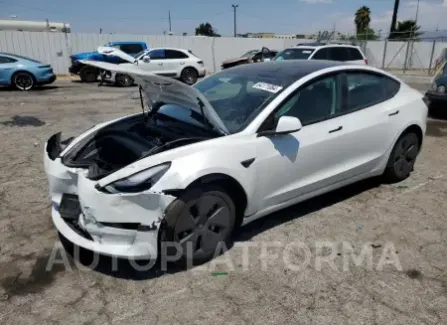 Tesla Model 3 2022 2022 vin 5YJ3E1EA5NF375963 from auto auction Copart