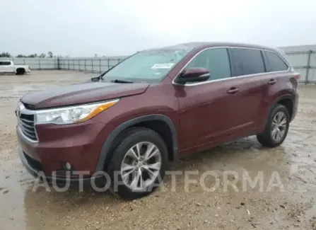 Toyota Highlander 2015 2015 vin 5TDZKRFH9FS066166 from auto auction Copart