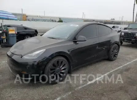 Tesla Model Y 2021 2021 vin 5YJYGDEF7MF195038 from auto auction Copart