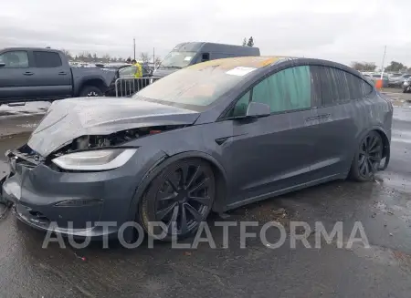 TESLA MODEL X 2022 vin 7SAXCBE61NF340932 from auto auction Iaai