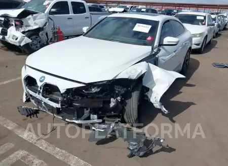 BMW I4 2023 vin WBY73AW08PFP46334 from auto auction Iaai