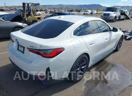 BMW I4 2023 vin WBY73AW08PFP46334 from auto auction Iaai