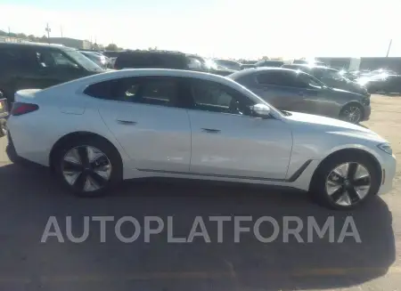 BMW I4 2023 vin WBY43AW04PFR38790 from auto auction Iaai