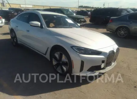 BMW I4 2023 vin WBY43AW04PFR38790 from auto auction Iaai