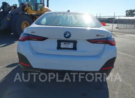 BMW I4 2022 vin WBY33AW0XNFM95070 from auto auction Iaai