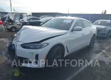 BMW I4 2023 vin WBY43AW0XPFP52137 from auto auction Iaai