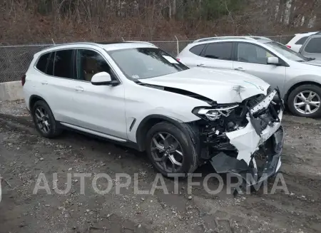 BMW X3 2022 2022 vin 5UX53DP08N9J79352 from auto auction Iaai