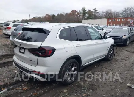 BMW X3 2022 vin 5UX53DP08N9J79352 from auto auction Iaai