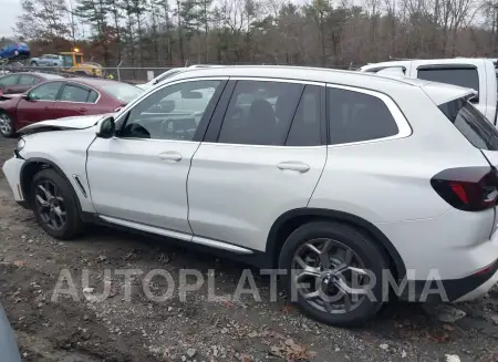 BMW X3 2022 vin 5UX53DP08N9J79352 from auto auction Iaai