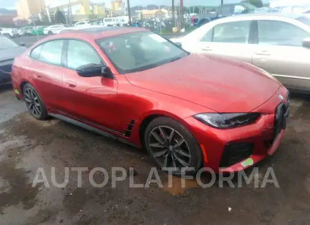 BMW I4 2023 vin WBY33AW09PFN88374 from auto auction Iaai