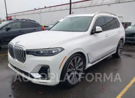 BMW X7 2019 vin 5UXCX4C57KLB40279 from auto auction Iaai