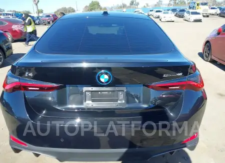 BMW I4 2023 vin WBY73AW02PFR35500 from auto auction Iaai