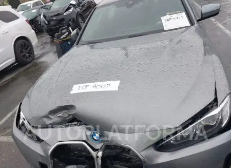 BMW I4 2022 vin WBY73AW05NFN04971 from auto auction Iaai