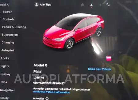 TESLA MODEL X 2023 vin 7SAXCBE61PF401487 from auto auction Iaai