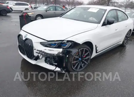 BMW I4 2024 vin WBY43AW0XRFR71215 from auto auction Iaai