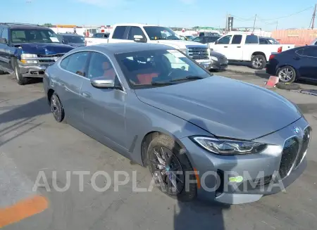 BMW I4 2023 2023 vin WBY43AW02PFR10082 from auto auction Iaai