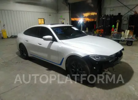 BMW I4 2024 2024 vin WBY43AW00RFR49983 from auto auction Iaai