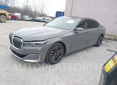 BMW 750I 2022 vin WBA7U2C06NCK83727 from auto auction Iaai