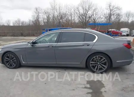 BMW 750I 2022 vin WBA7U2C06NCK83727 from auto auction Iaai