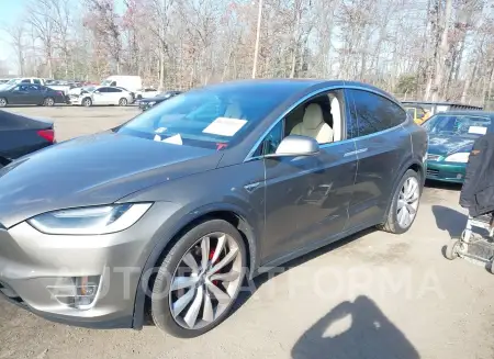 TESLA MODEL X 2016 vin 5YJXCBE40GFS00529 from auto auction Iaai