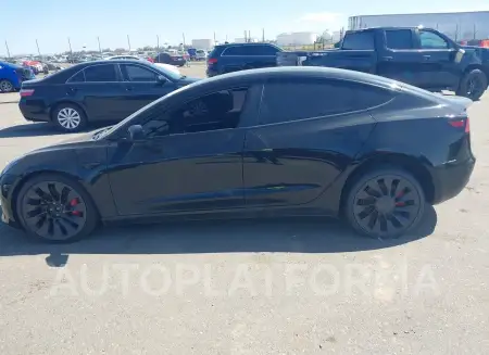 TESLA MODEL 3 2023 vin 5YJ3E1EC1PF578451 from auto auction Iaai