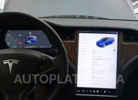 TESLA MODEL X 2019 vin 5YJXCBE2XKF201338 from auto auction Iaai