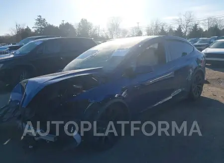 TESLA MODEL X 2022 vin 7SAXCBE67NF352826 from auto auction Iaai