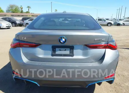 BMW I4 2023 vin WBY73AW08PFP38492 from auto auction Iaai