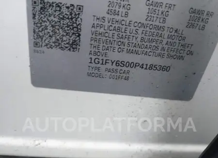 CHEVROLET BOLT EUV 2023 vin 1G1FY6S00P4185360 from auto auction Iaai