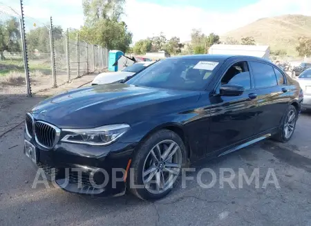 BMW 750I 2017 vin WBA7F0C56HGM21418 from auto auction Iaai